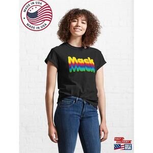 Rainbow Layers Name Label Aesthetic Graphic Unisex T-Shirt